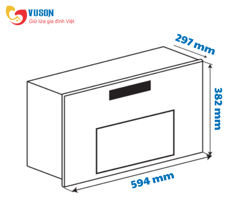 Lò vi sóng âm tủ Kocher KMEU-1025
