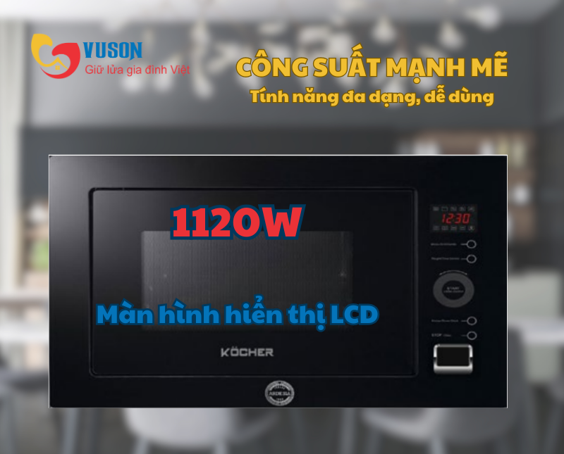 Lò vi sóng âm tủ Kocher KMEU-1025