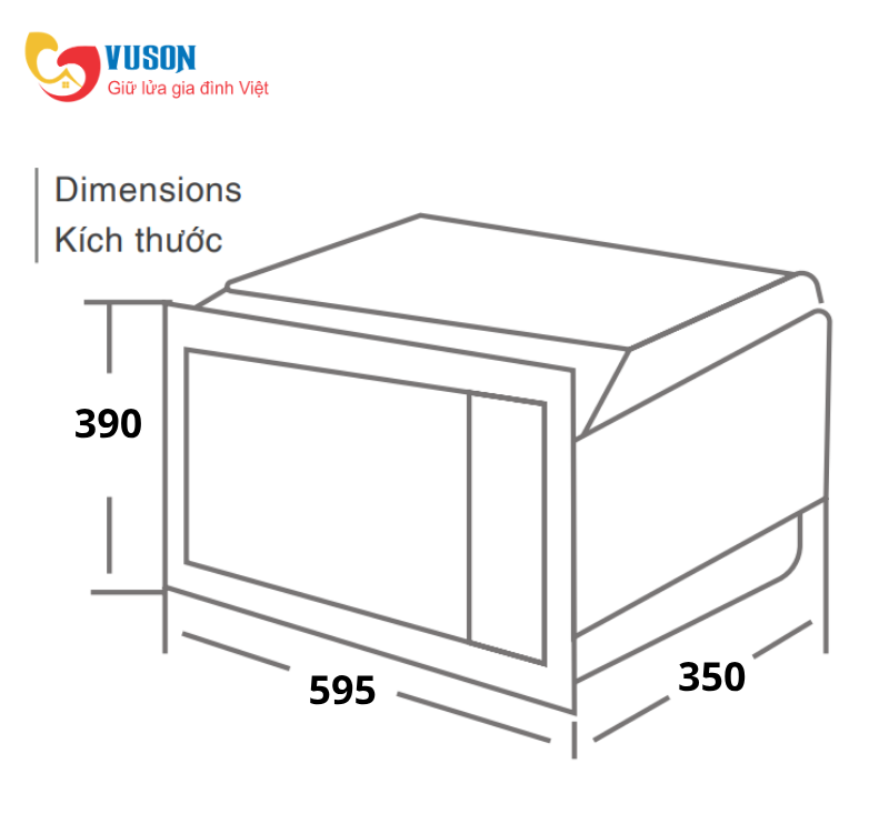 Lò vi sóng Kocher KMEU-1025A