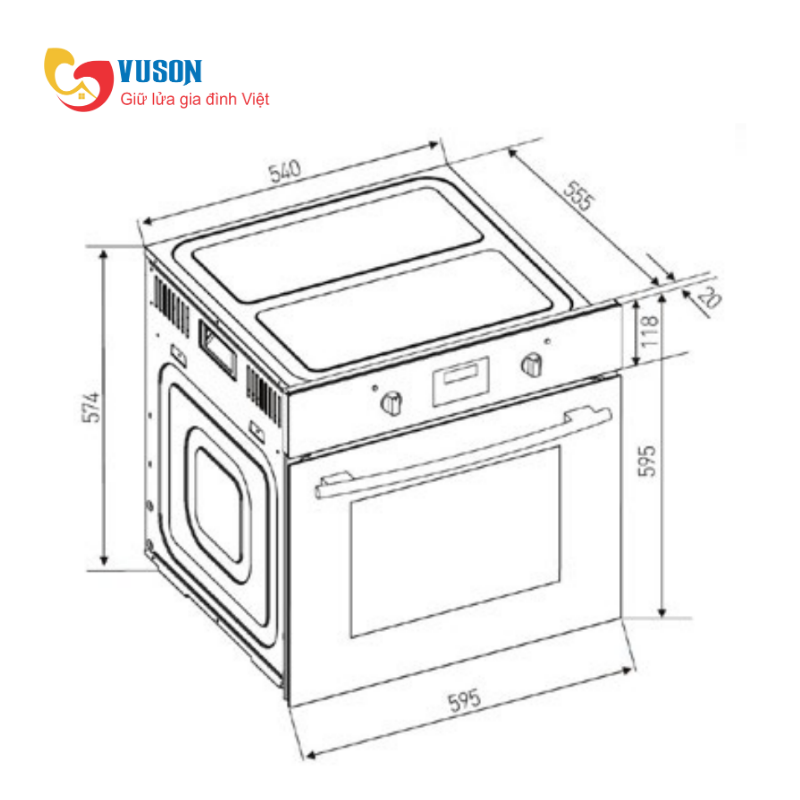 Lò nướng Kocher KOEU-68S08F