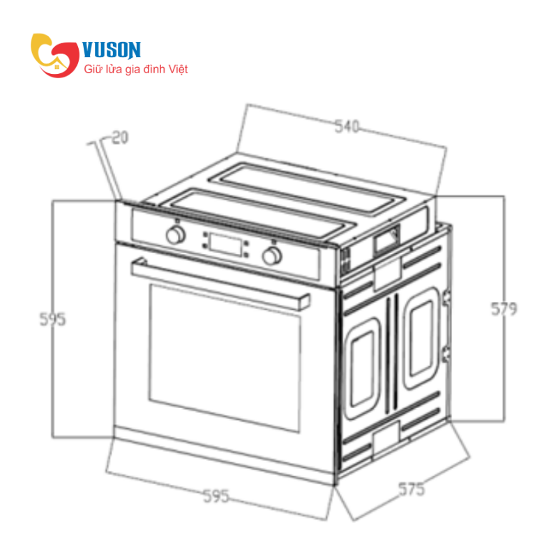 Lò nướng Kocher KOEU-71S13F