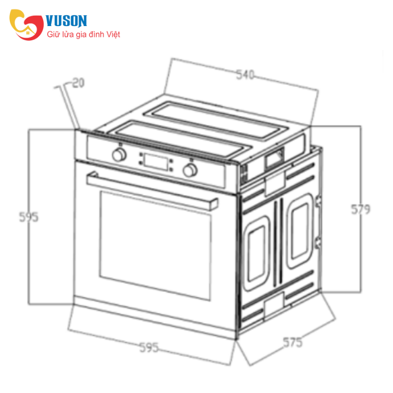 Lò nướng Kocher KOEU-71S14F