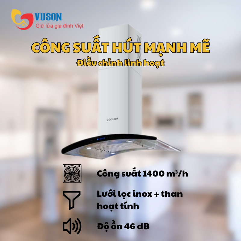 Máy hút mùi Kocher SERENA CXW-188 CRV