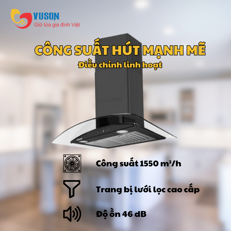 Máy hút mùi Kocher K-229V (70cm)