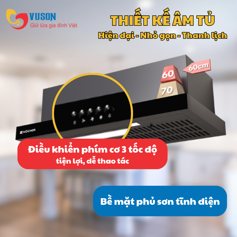 Máy hút mùi Kocher K-6360 (60cm)