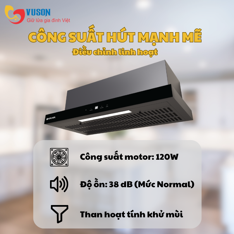 Máy hút mùi Kocher K-6370S (70cm)