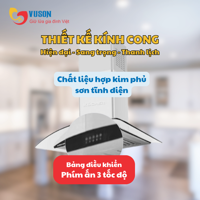 Máy hút mùi Kocher K-8070I (70cm)