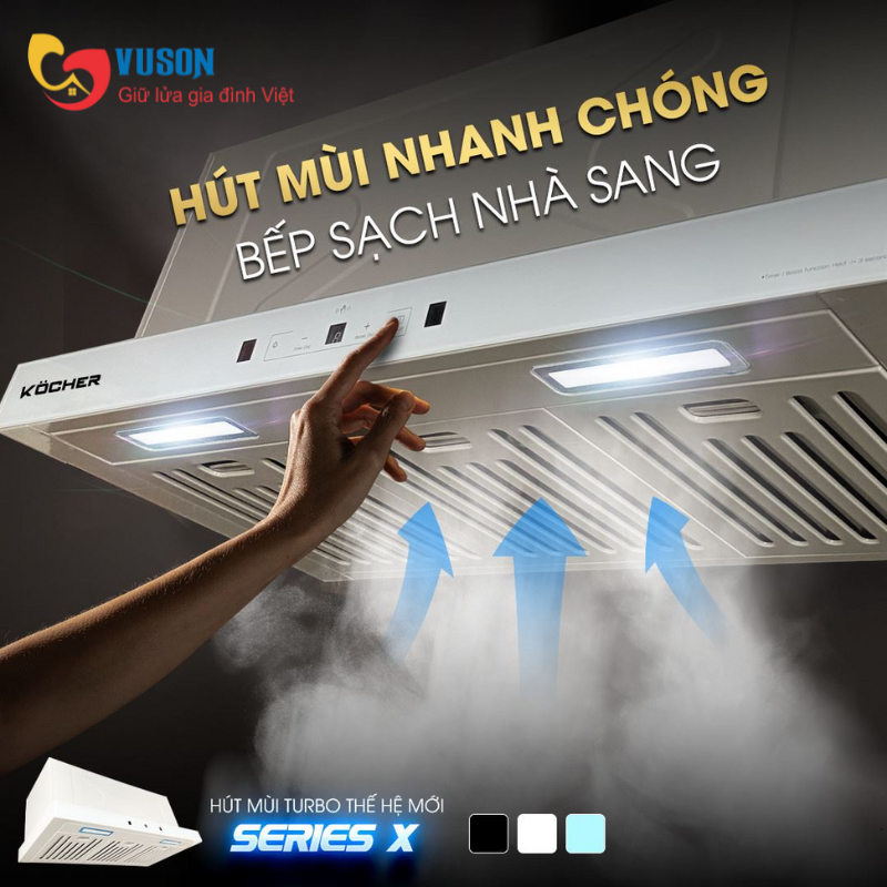 Máy hút mùi Kocher TURBO X-350T