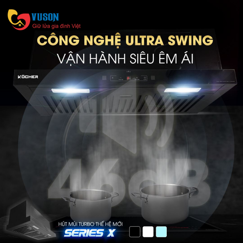 Máy hút mùi Kocher TURBO X-350T