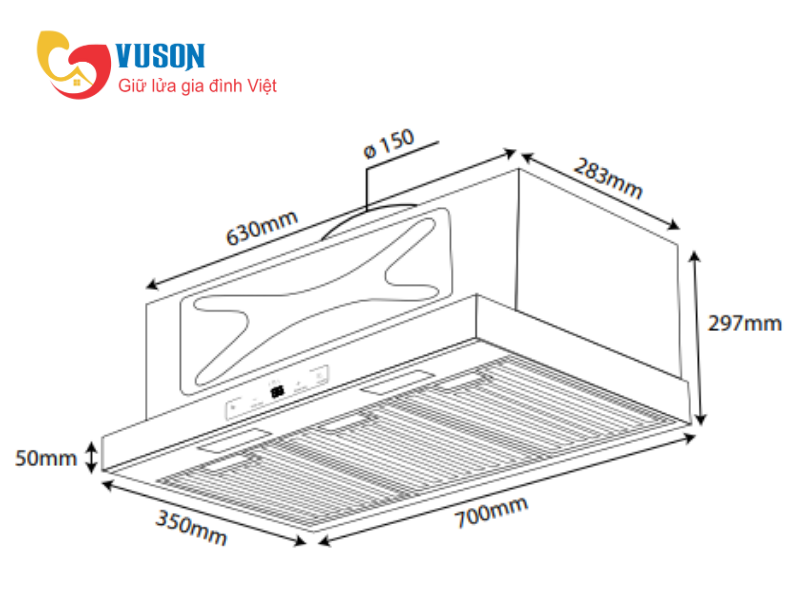 Máy hút mùi Kocher TURBO X-668N