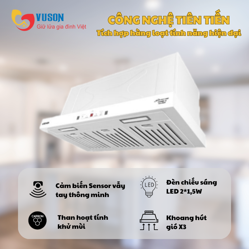 Máy hút mùi Kocher TURBO X-668T
