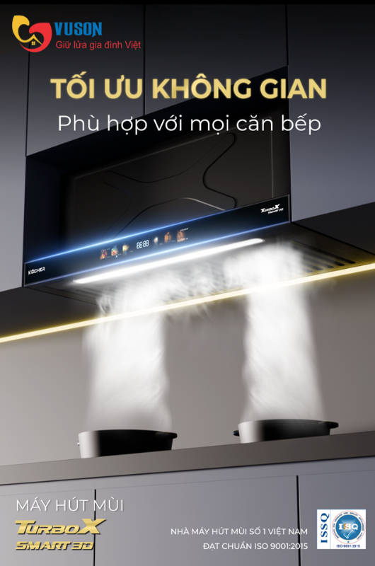 Máy hút mùi Kocher TURBO X3D-350D