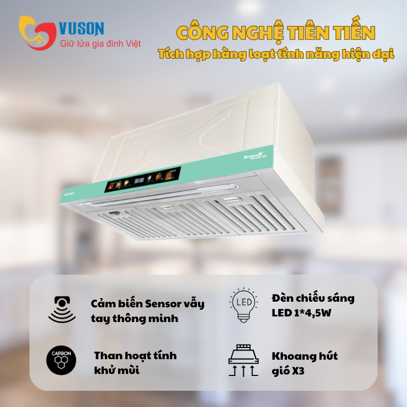 Máy hút mùi Kocher TURBO X3D-350N
