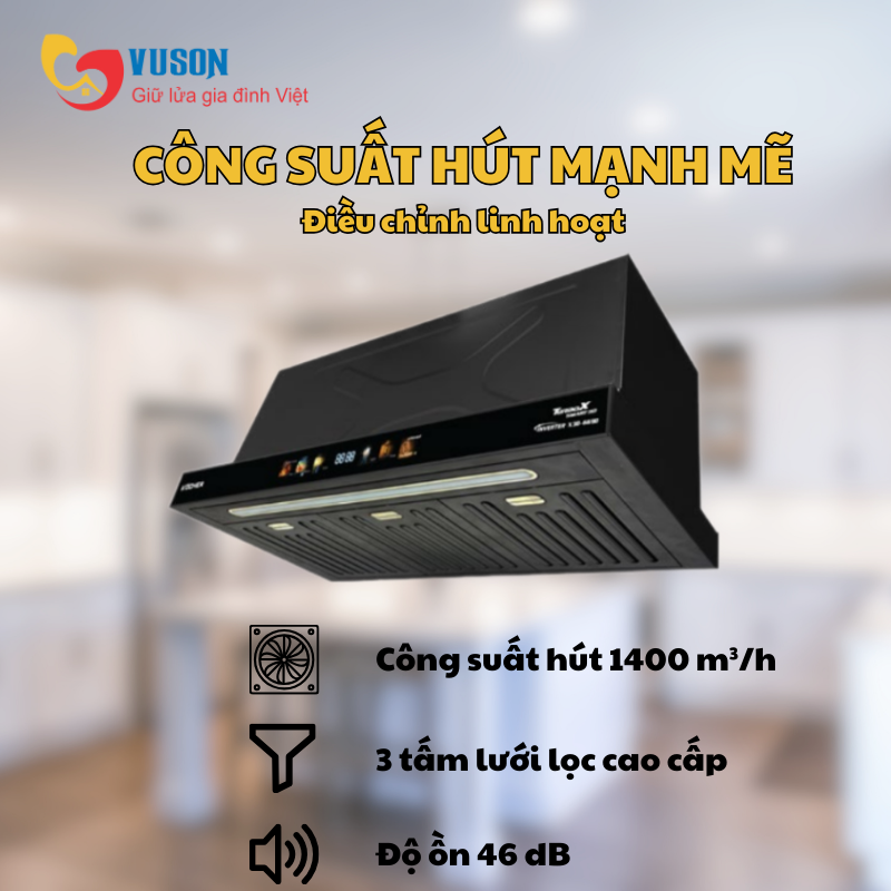 Máy hút mùi Kocher TURBO X3D-669D