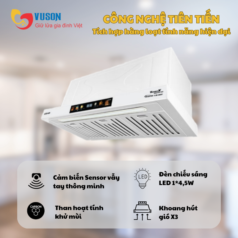 Máy hút mùi Kocher TURBO X3D-669T