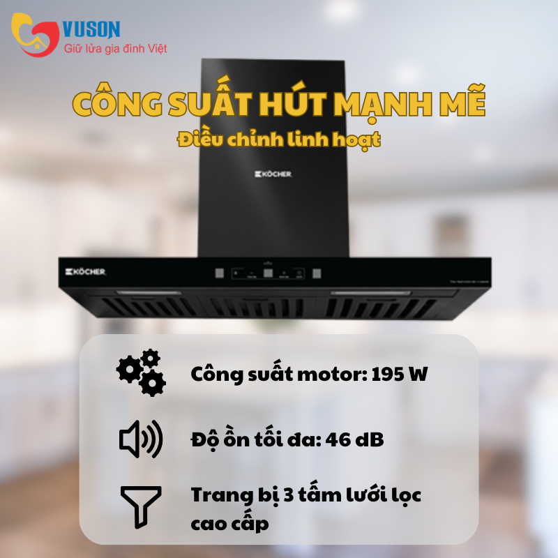 Máy hút mùi Kocher Turbo T