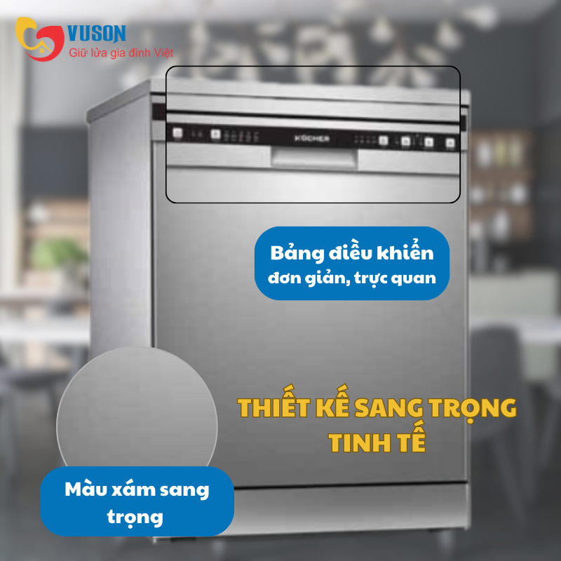 Máy rửa bát Kocher KDEU-8818