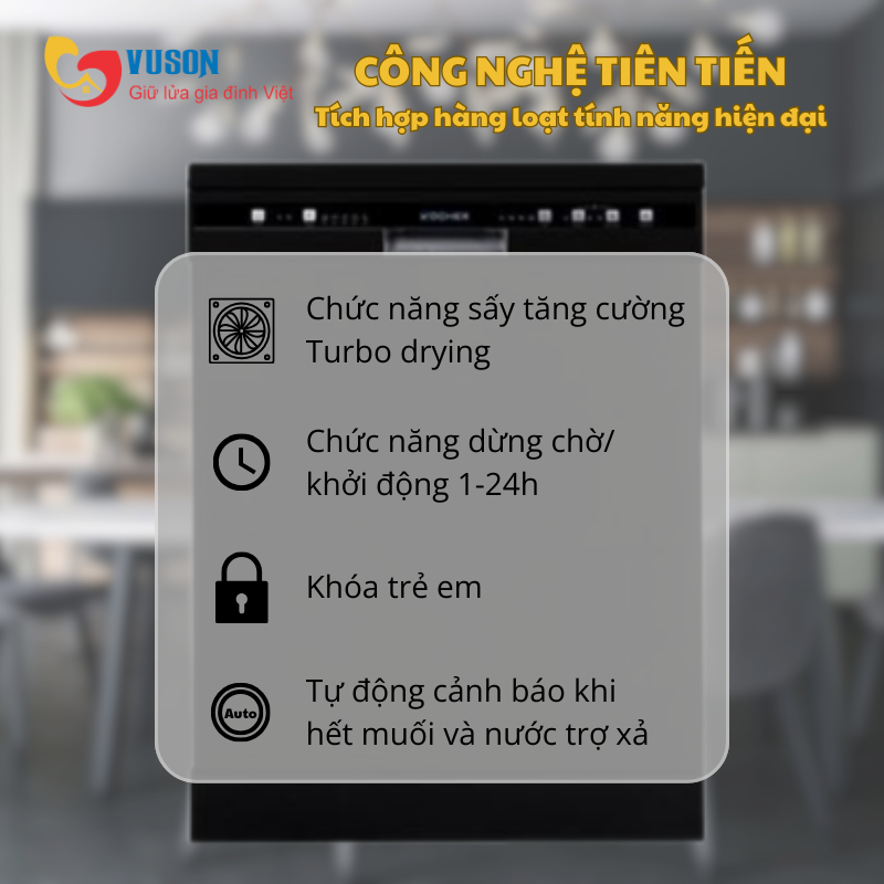 Máy rửa bát Kocher KDEU-8818BL