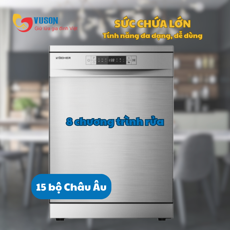 Máy rửa bát Kocher KDEU-8835SE
