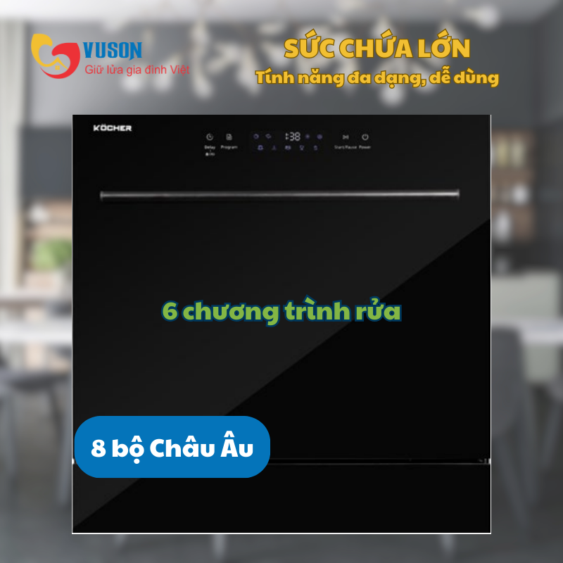 Máy rửa bát Kocher KDEU-8839