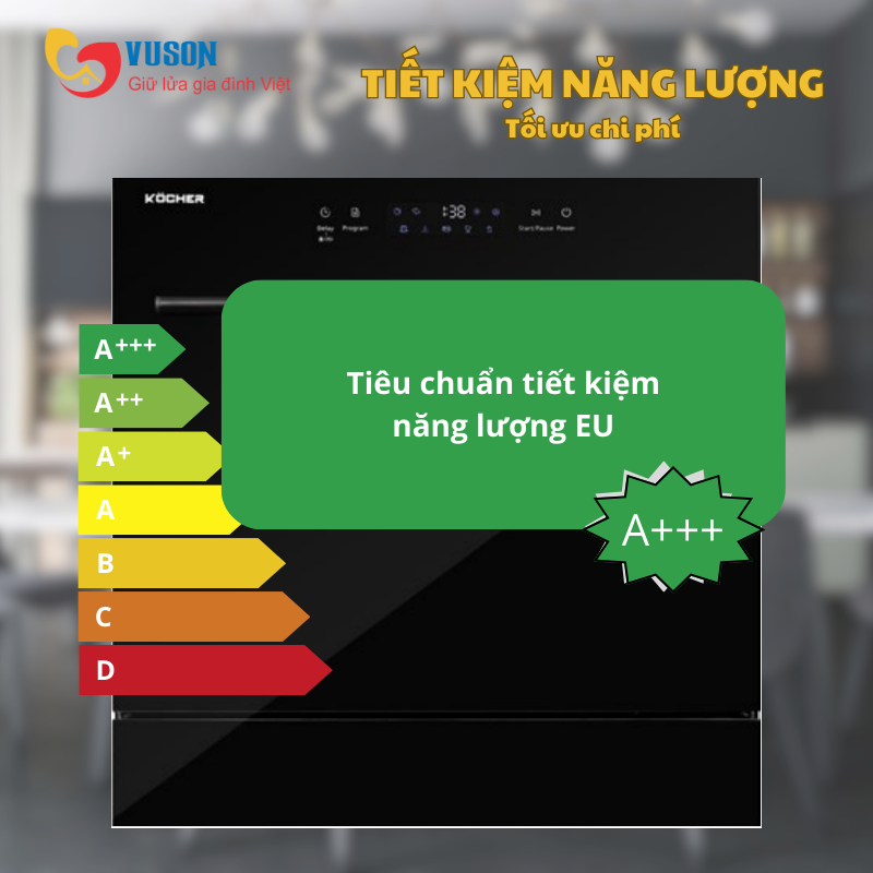 Máy rửa bát Kocher KDEU-8839