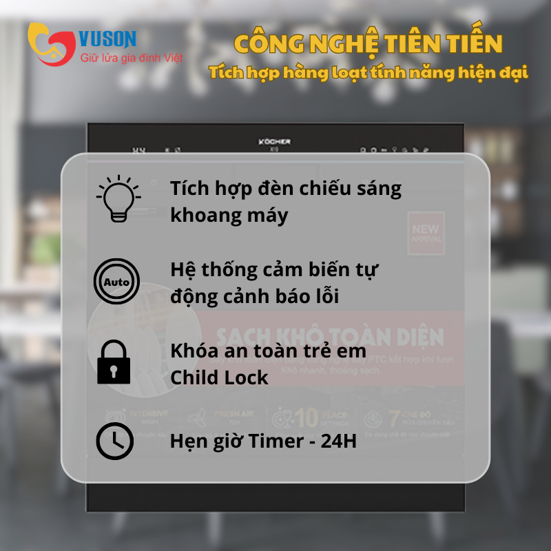 Máy rửa bát Kocher X10