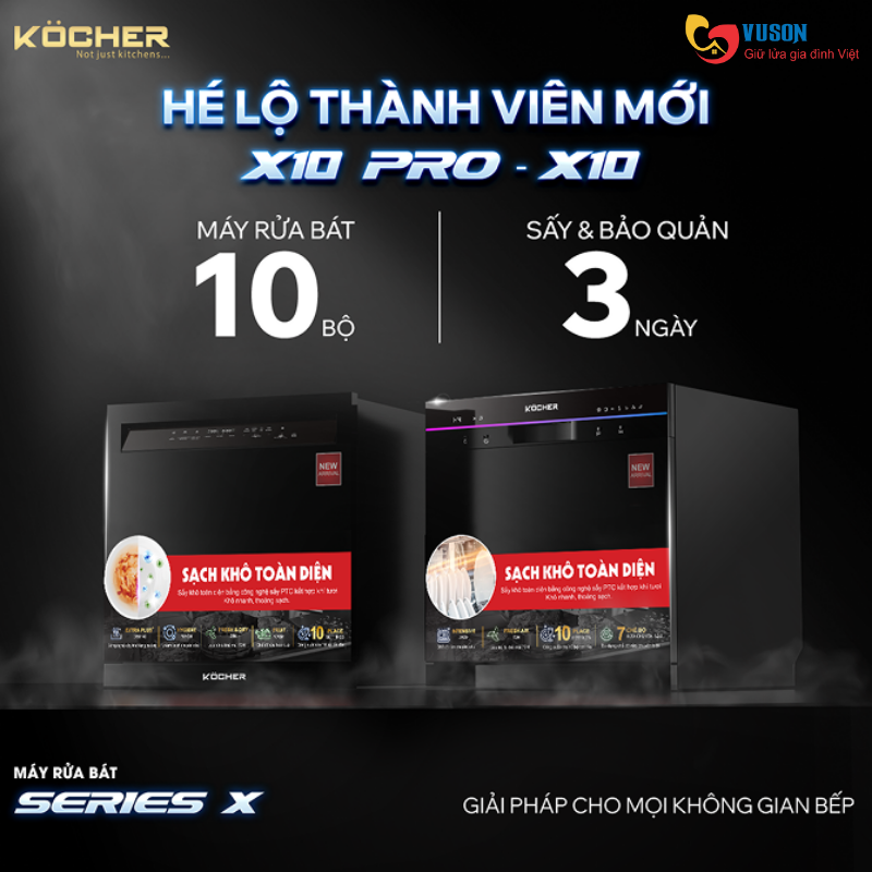 Máy rửa bát Kocher X10