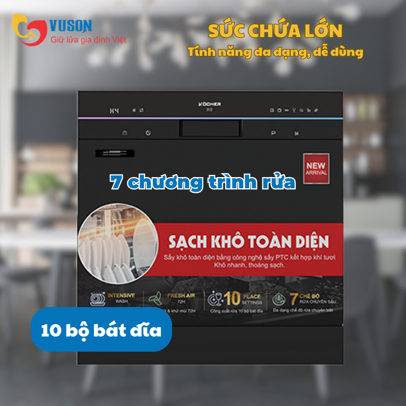 Máy rửa bát Kocher X10