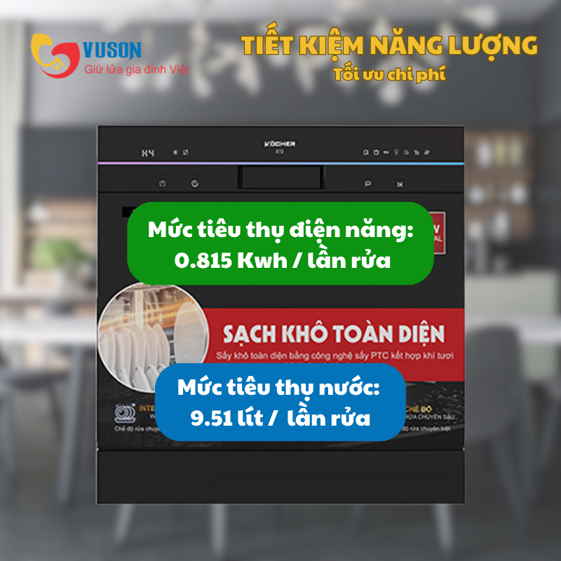 Máy rửa bát Kocher X10