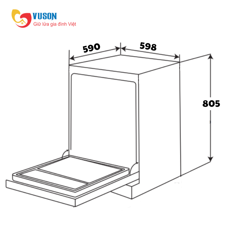 Máy rửa bát Kocher X15S