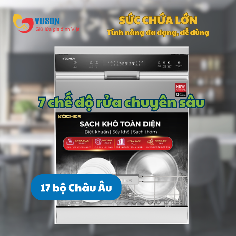Máy rửa bát Kocher X15S