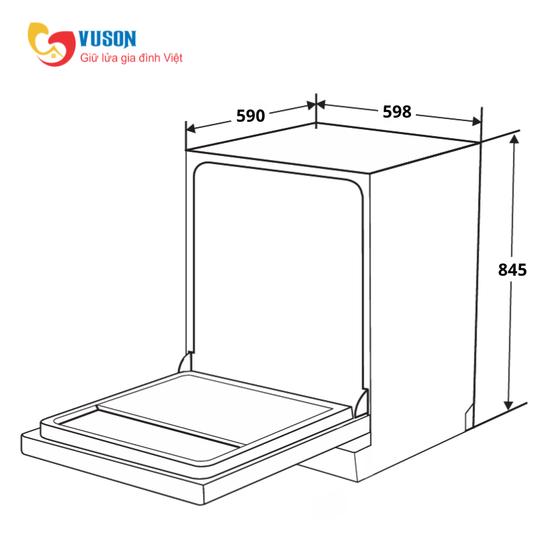 Máy rửa bát Kocher X16B