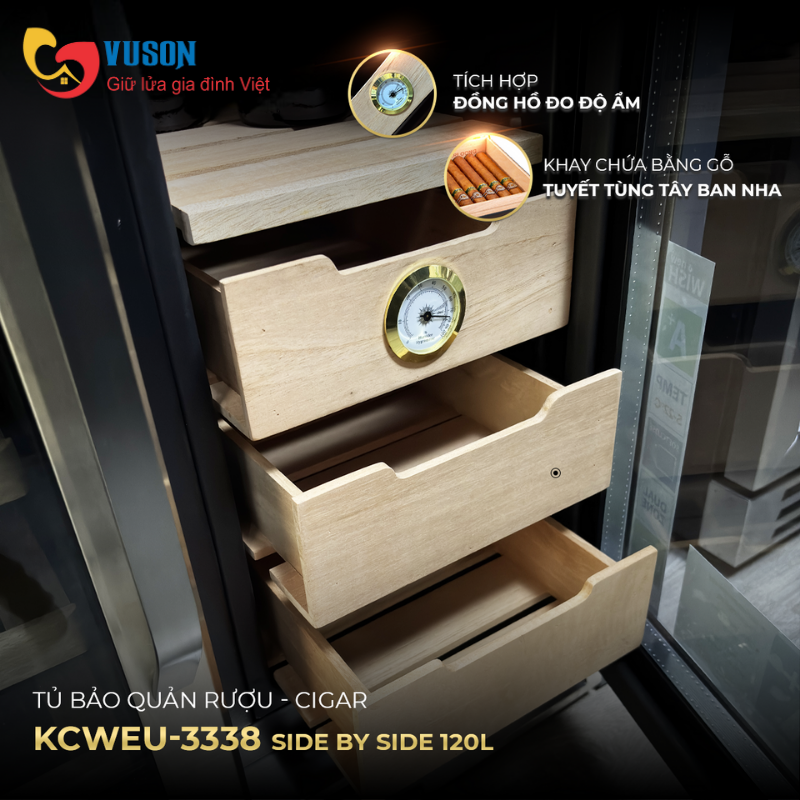 Tủ rượu vang Kocher KCWEU-3338