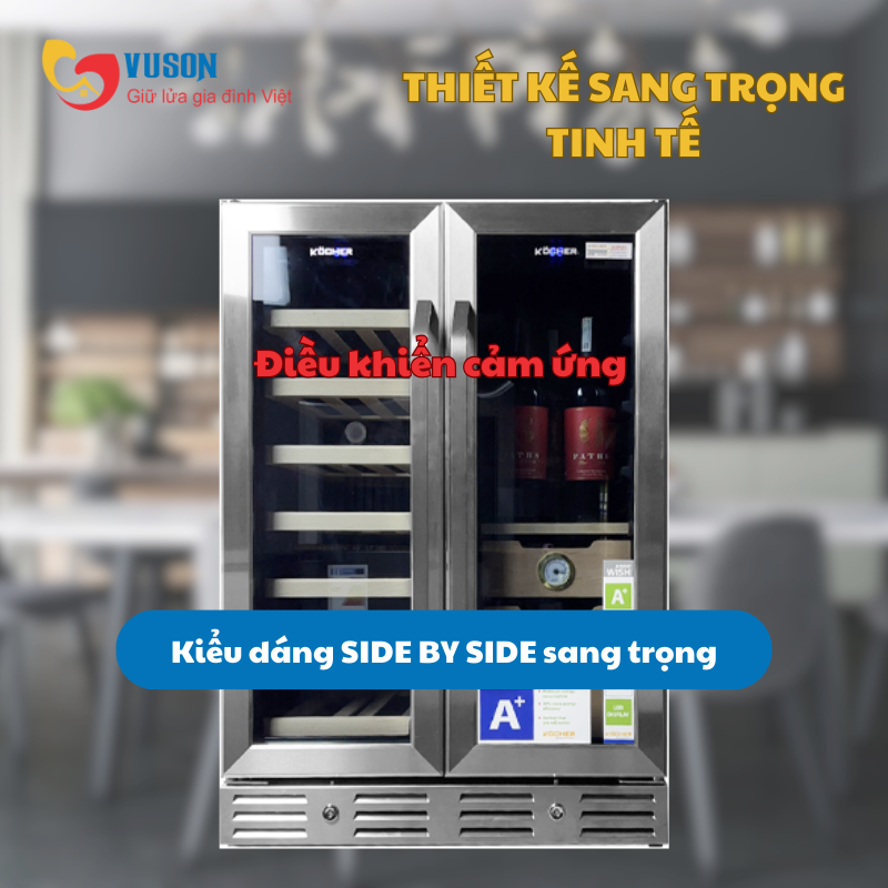 Tủ rượu vang Kocher KCWEU-3338