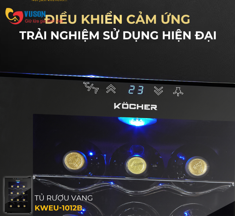 Tủ rượu vang Kocher KWEU-1012B