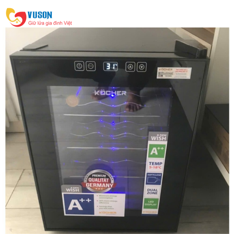 Tủ rượu vang Kocher KWEU-1012BPRO