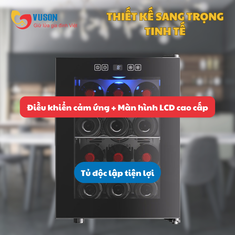 Tủ rượu vang Kocher KWEU-1012BPRO