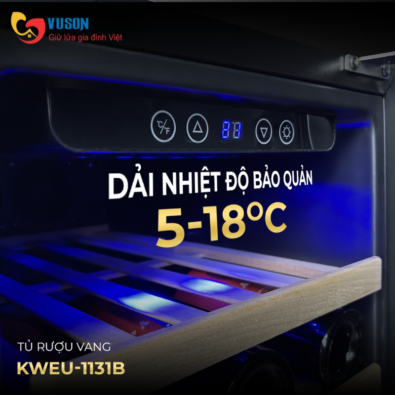 Tủ rượu vang Kocher KWEU-1131B