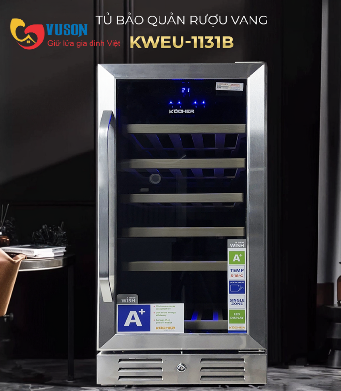 Tủ rượu vang Kocher KWEU-1131B