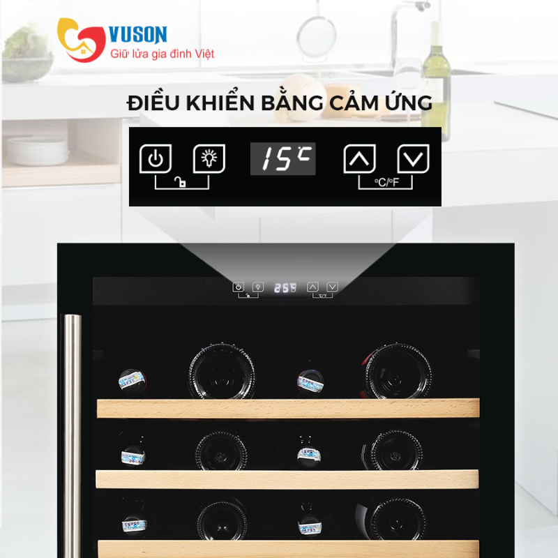 Tủ rượu vang Kocher KWEU-1156B