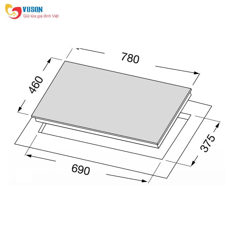 Bếp gas âm KAFF KF-328 GA