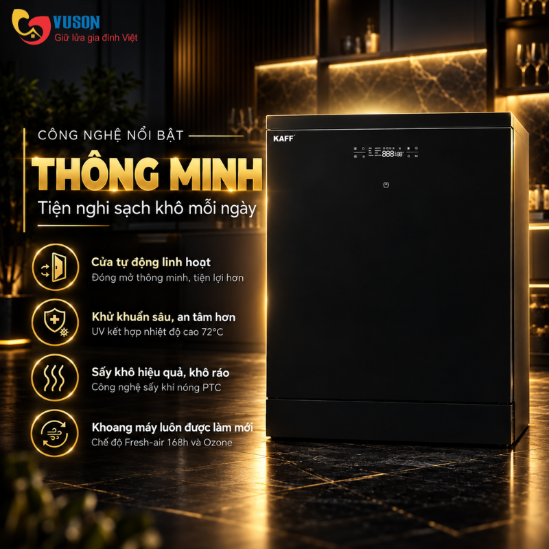Máy rửa bát độc lập KAFF KF-S17805B LUX