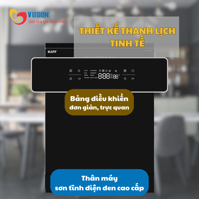 Máy rửa chén độc lập Kaff KF-17805B LUX