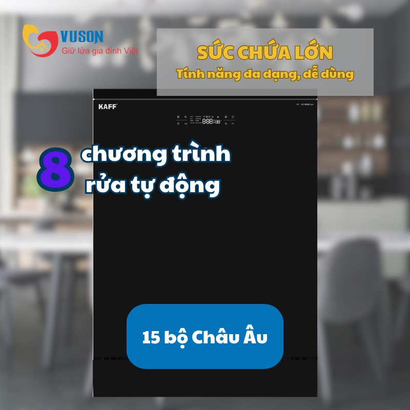 Máy rửa chén độc lập Kaff KF-17805B LUX