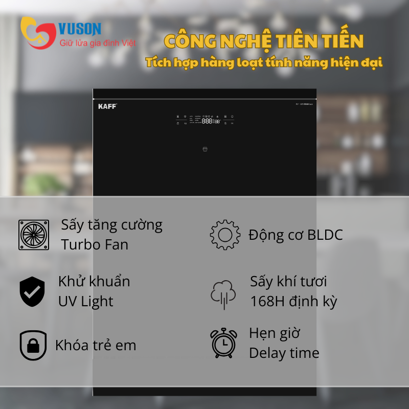 Máy rửa chén độc lập Kaff KF-17805B LUX