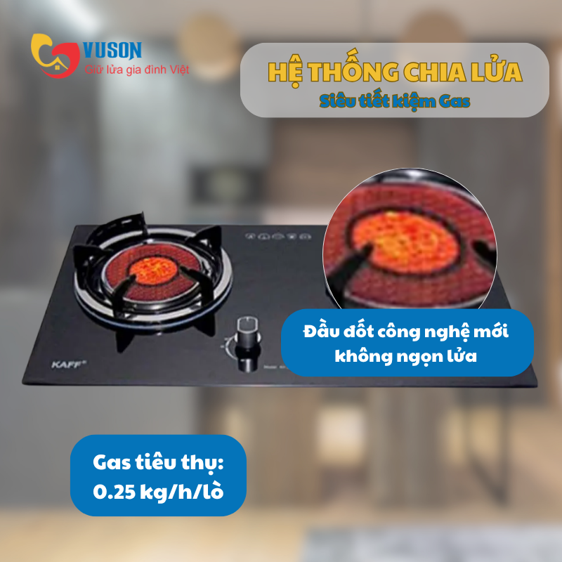 Bếp gas Kaff KF-206I