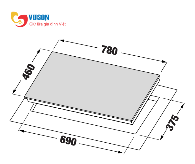 Bếp Gas âm Kaff KF - 668