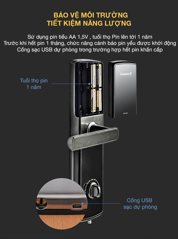 Khóa điện từ Kaadas 5155