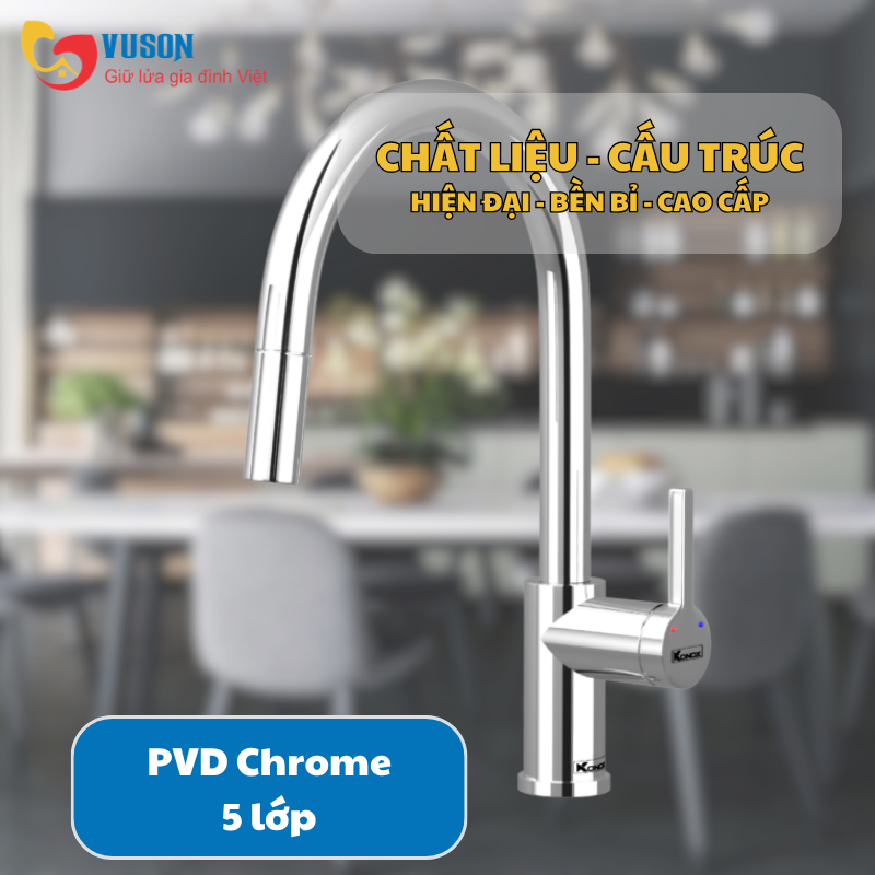 Vòi rửa bát Konox Alto Smart Chrome