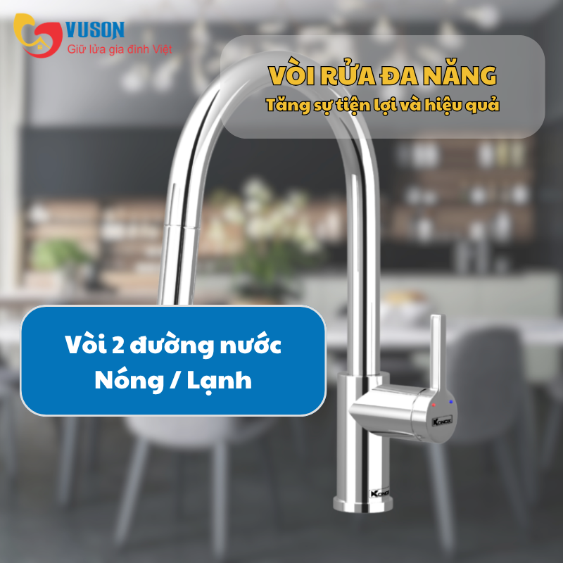 Vòi rửa bát Konox Alto Smart Chrome